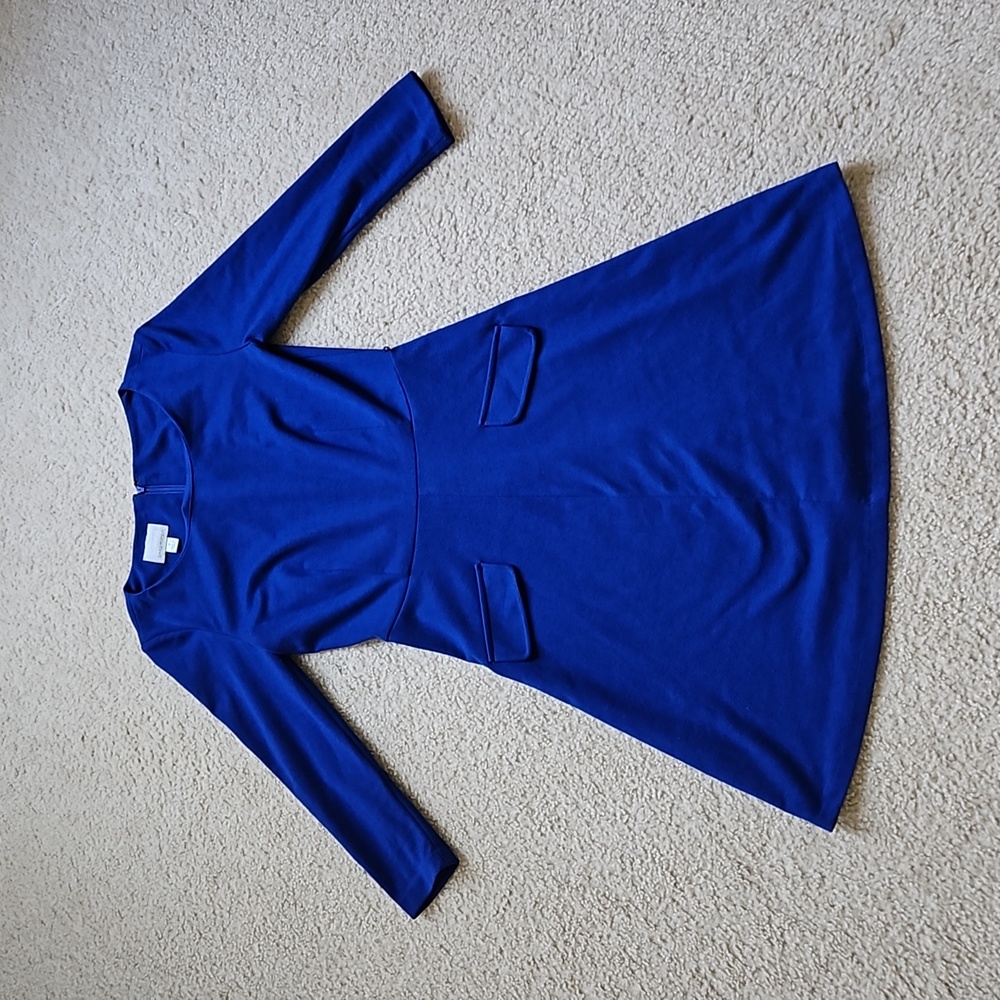 Dark blue 3/4 sleeve dress